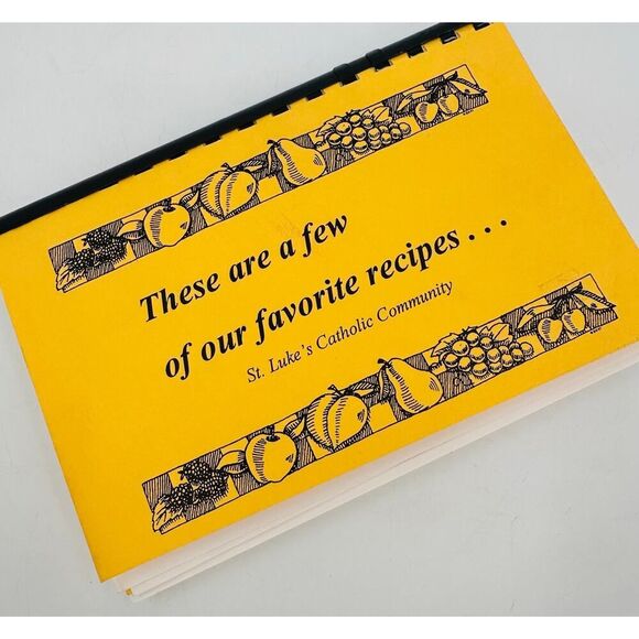 St. Luke's Catholic Community Cookbook Temple City California Spiralbound - Picture 1 of 11